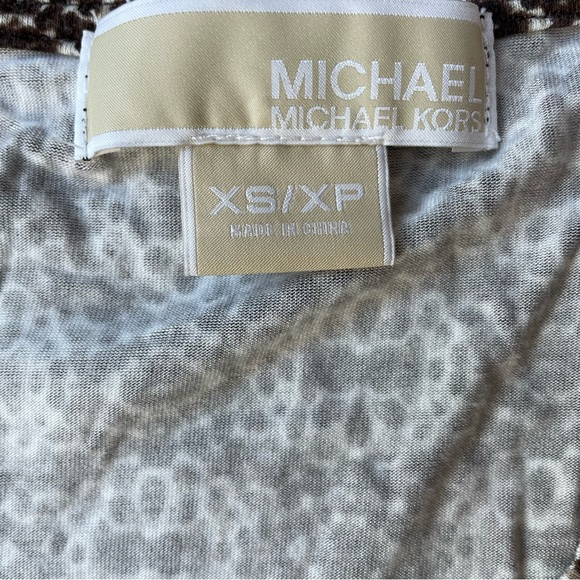 Michael Michael Kors Cinched V-neck Slinky Top Long Sleeve Stretch - Picture 8 of 11